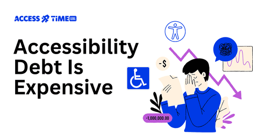 Illustration of a person holding a bill with minus number, implying a lot of debt